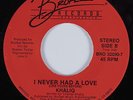 Modern Soul Boogie 45 KHALIQ I Never Had a Love BROFEEL HEAR VG++