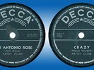 Philippines PATSY CLINE 78rpm San Antonio Rose / Crazy Record RARE