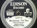 GREEN BROS NOVELTY BAND / LENZBERG'S RIVERSIDE ORCHESTRA whispering 10