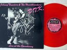 JOHNNY THUNDERS & HEARTBREAKERS D.T.K.  AT THE SPEAKEASY RED VINYL AUTOGRAPH LP