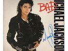 MICHAEL JACKSON BAD SIGNED BY ARTIST  VINYL (SLEEVE ONLY) 100% ORIGINAL
