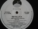 metallica ...and justice for all promo usa vinyl 1988