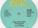 PLAY IT SAFE this love is for real RARE BOOGIE 12