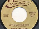 GLORIA ANN TAYLOR on Selector Sound --LOVE IS A HURTING THING-- funk soul LISTEN