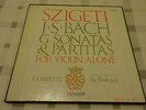 SZIGETI /BACH/SONATAS & PARTITAS FOR VIOLIN SOLO/BACH GUILD BG627/9;3 LP BOX SET