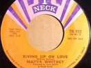 Sister Funk 45 Marva Whitney Giving Up On Love T-Neck TN 922 NM Heavy Funky Fuzz