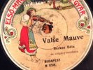 SCARCE BUDAPEST RECORD VALSE MAUVE  VG+  Rare Ethnic 78rpm