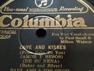 PAUL ASH ORCH 78rpm Love & Kisses Just Once Again COLUMBIA 1090-D Mint E++