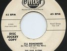 Rare Doo Wop 45 - The Five Satins- I'll Remember In The Still Of The Nite- HEAR