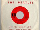 Rare single promo Juke Box - Beatles “All you need is love” - Odéon FO 103