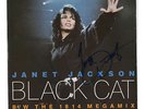 JANET JACKSON BLACK CAT SIGNED BY ARTIST - VINYL LP (SLEEVE ONLY) 100% ORIGINAL