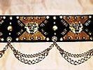ELVIS STYLE BLACK & GOLD 70S STYLE  MULTY PURPOSE CONCERT BELT.. WOW