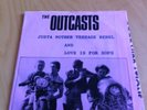 The Outcasts Justa Nother Teenage Rebel 7 Inch 45 Poster Pack Punk