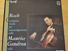 PHILIPS 835272 / 74 AY STEREO MAURICE GENDRON BACH CELLO SUITES 3LPs HOLLAND