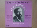 Jacqueline Eymar plays Debussy-rare 10inch on Le Chant du Monde