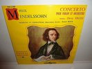 DEVY ERLIH - Mendelssohn concerto pour violon & orchestre LP 10'   / EX