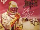DEATH LEPROSY AUTOGRAPHED ALBUM TERRY BUTLER RICK ROZZ REISSUE PURPLE VINYL