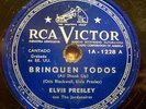 ELVIS PRESLEY All shook up URUGUAY 78 RPM RCA VICTOR DARK BLUE LABEL RARE