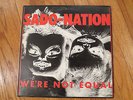 SADO-NATION We're Not Equal LP Orig. 1982 kbd Poison Idea Wipers Zero Boys