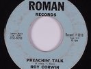Popcorn R&B Soul 45 ROY CORWIN Preachin' Talk ROMAN HEAR