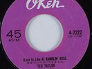 R&B Mod Soul 45 TED TAYLOR (Love Is Like A) Ramblin' Rose OKEH HEAR VG+