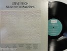 STEVE REICH Music For 18 Musicians LP  ECM 1-1129  Avant Garde   MINIMAL Synth