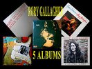 RORY GALLAGHER 5 LP's 4 UK 1st PRESSINGS (Taste/Irish Tour/Grain/Calling Card)