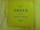 NEW ORDER LP Substance QWEST original 1987 EMBOSSED COVER  nice copy