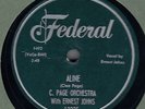 50S  BLUES CLEO PAGE & ERNEST JOHNS  FEDERAL 12235   RARE   HEAR