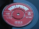THE BEATLES  ORIGINAL 1962 RED PARLOPHONE 45 LOVE ME DO  Z T TAX  EARLY STAMPERS