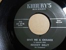 MICKEY GILLY Gilley Give Me A Chance / Drive In Movie 45 Khoury's 712 ROCKABILLY