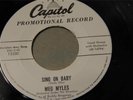 Meg Myles Sing On Baby / Shed A Tear 45 EX Capitol 3330 R&B Popcorn Jazz PROMO