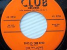the WILLOWS This Is The End / Don't Pull Don't Push Don't Shove DOO-WOP 45 BB806
