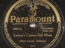 Blind Lemon Jefferson, Paramount 12639, EE-