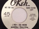 Northern Soul 45 SANDRA PHILLIPS I Wish I Had Known OKEH Great Condition