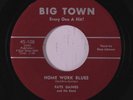 rare West Coast Blues 45 ROSE JOHNSON & FATS GAINES home work blues BIG TOWN