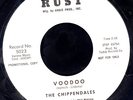 the Chippendales Rust 5023 VG+ Rockabilly DJ 45 Voodoo b/w The Day Will Come