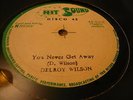 Delroy Wilson You Never Get Away Rare Killer Roots 12