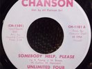 Northern Soul 45 Unlimited Four Somebody Help Please/True Love Is..Chanson 1181