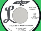 ROY TYSON (w/ group) I Want to Be Your Boyfriend 45rpm Double-L 1964