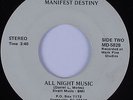 Modern Soul Funk 45 MANIFEST DESTINY All Night Music HEAR Unknown?