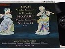 BACH/MOZART: VIOLIN CONCERTOS/DE VITO/HMV W&G/BLACK ODEON STEREO/NM/RARE