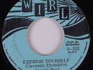 Funk Islands 45 CLARENCE THOMPSON SPOUGE BEAT Express Yourself WIRL HEAR