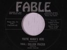rare Femme Rockabilly 45 COLLEEN FRAZIER you're mama's here FABLE Hear