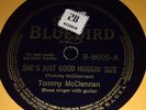 Tommy Mcclennan - Bluebird # 8605 VG++ Shes Just Good Huggin Size / My Little Gi