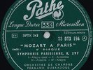Mozart a Paris - 4th record - Oubradous - Pathe 33DTX 194