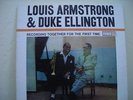 LOUIS ARMSTRONG, DUKE ELLINGTON Together for 1st Time RARE 1961 Mono Jazz LP NM-