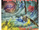 IRON MAIDEN - FLIGHT OF ICARUS - SIGNED BY BAND VINYL LP SLEEVE ONLY - ORIGINAL