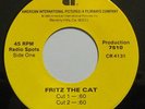Robert Crumb: Fritz the Cat ULTRA-RARE RADIO SPOTS AIP Ralph Bakshi