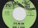 Crossover Soul 45 - Gene & Eddie - It's No Sin - Ru-Jac - mp3